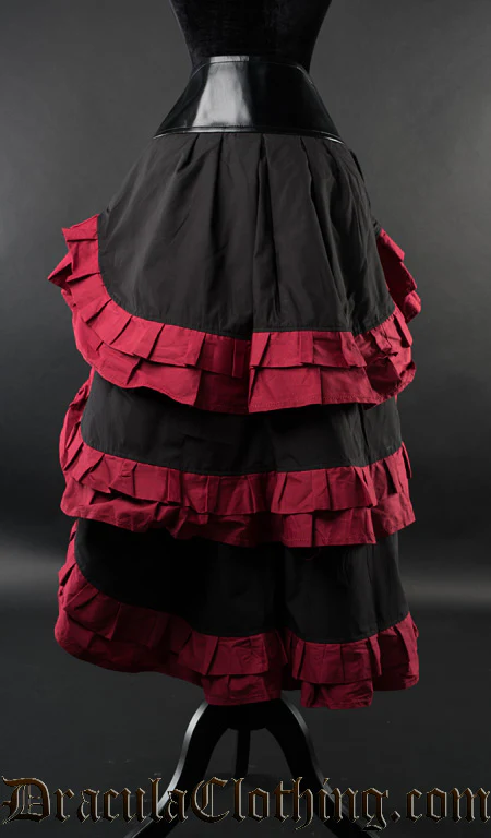 Black and Red Vex Skirt - Image 3