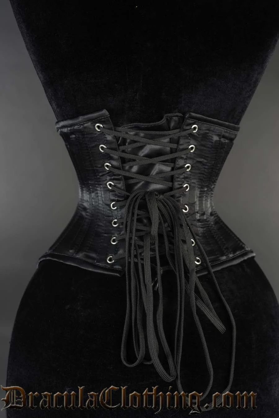 Black Satin Extreme Waist Cincher - Image 3