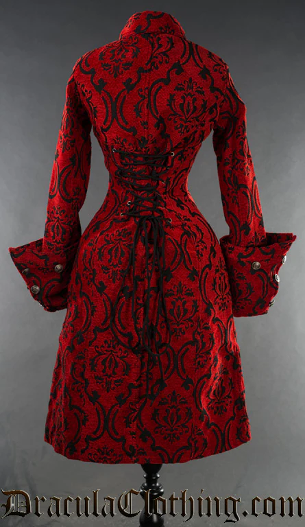 Crimson Female Admiral Coat - Image 3