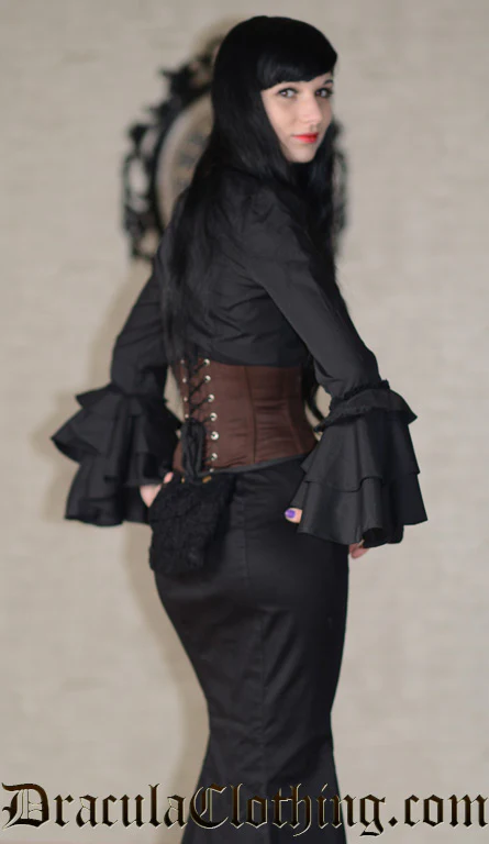 Black Fishtail Skirt - Image 3
