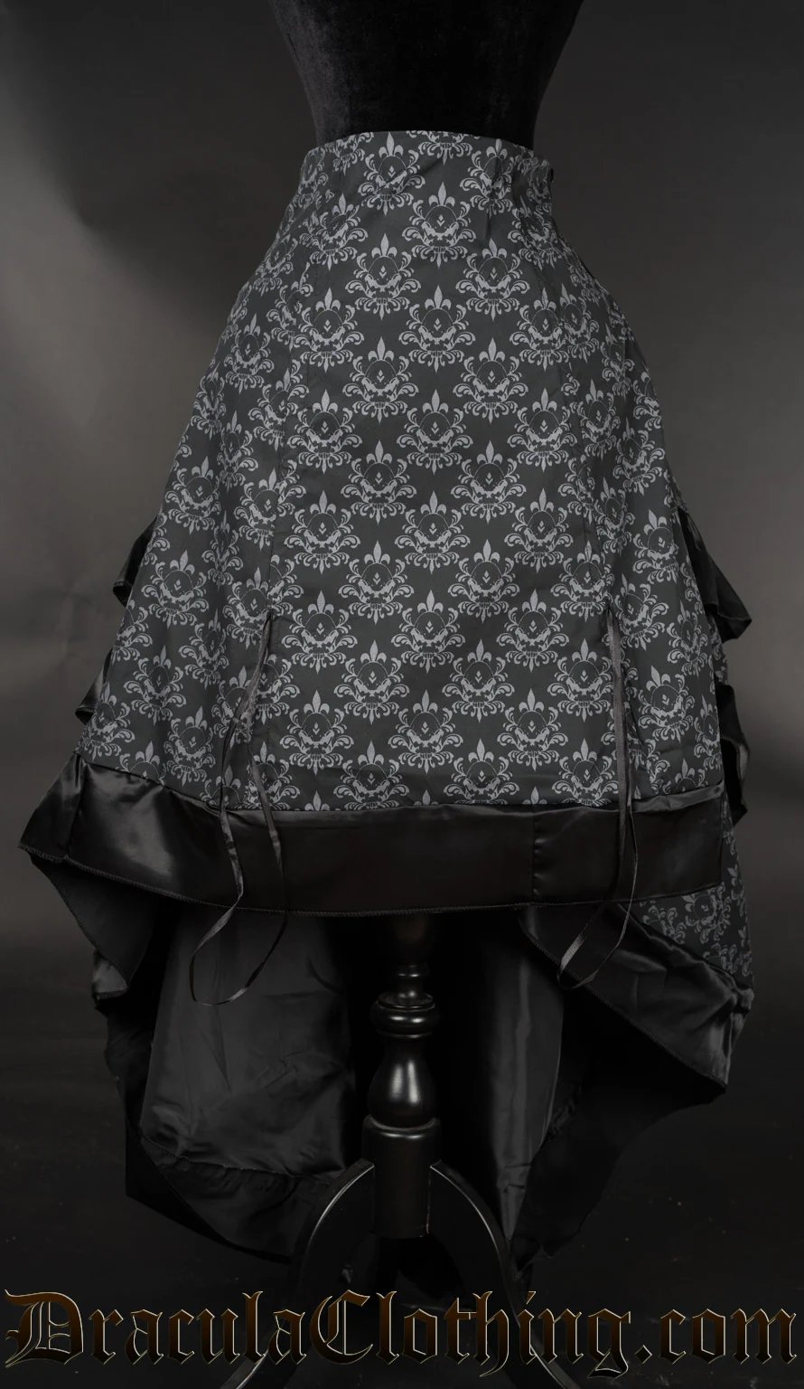 Skull Brocade Layer Bustle Skirt - Image 5