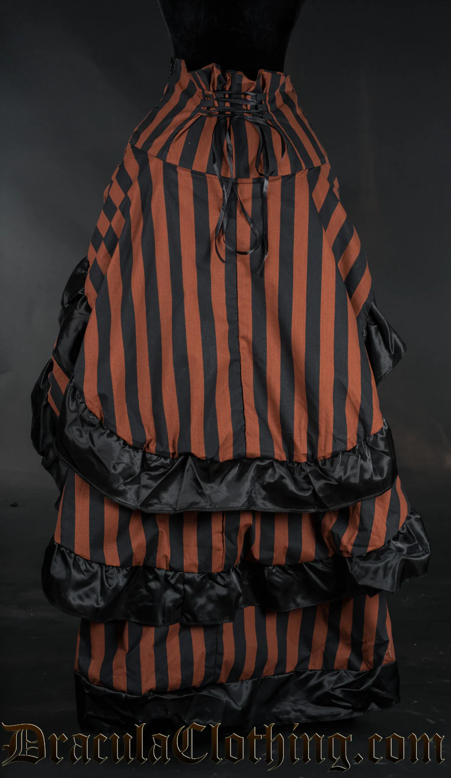 Steampunk Striped Layer Bustle Skirt - Image 5